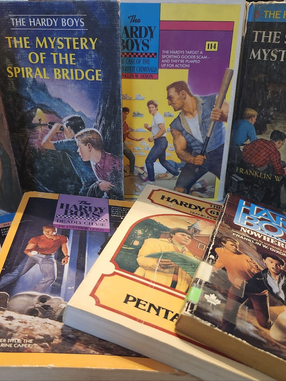 Vintage-The Hardy Boys Book Lot - Assorted Hard And Paperback Covers - 60s - 90s